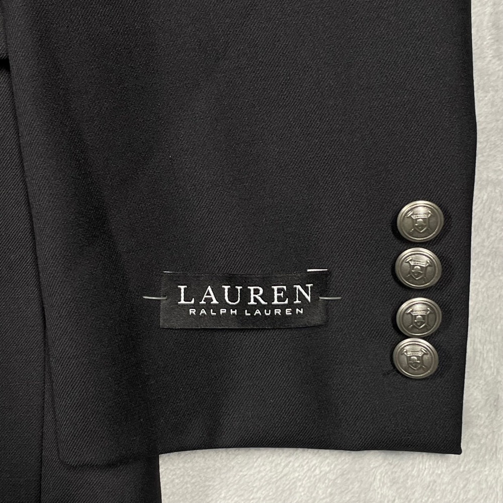 Lauren Ralph Lauren Mens 40L Ultraflex Classic Fit Wool Blend Blazer Black New